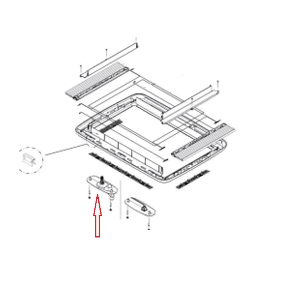 Dometic Midi Heki Draaihendel CrÃ¨me