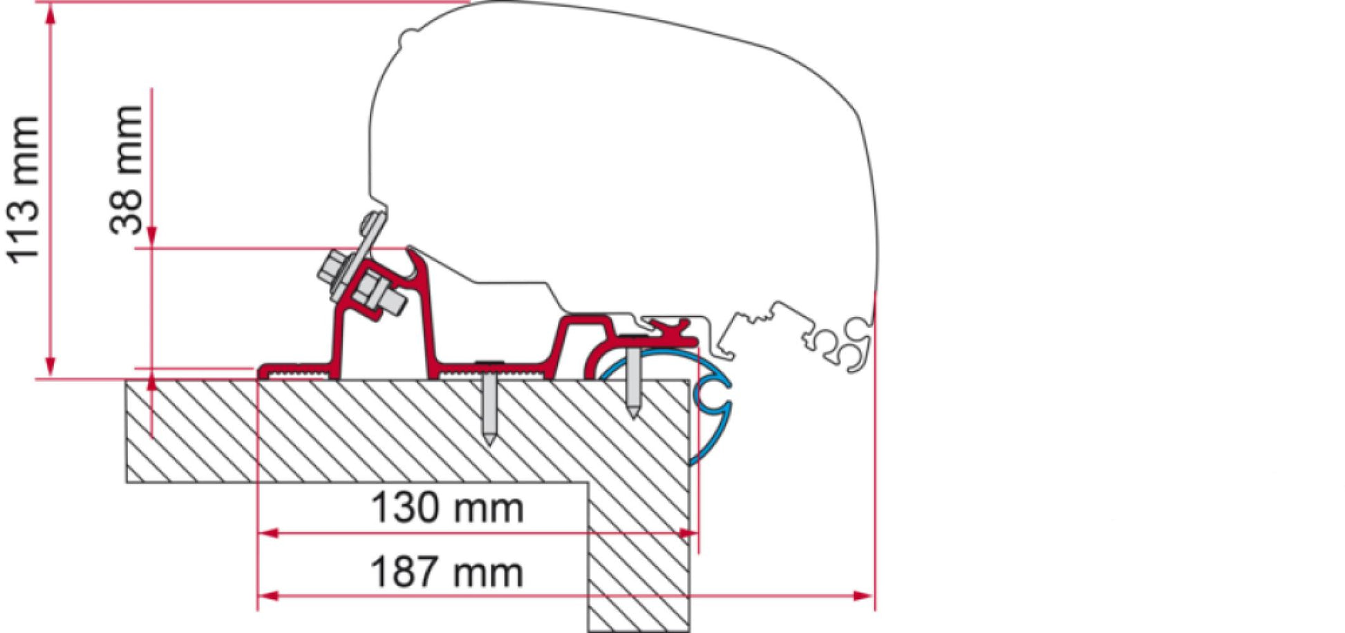 Fiamma Caravan Standard Adapter 320 F65/F80