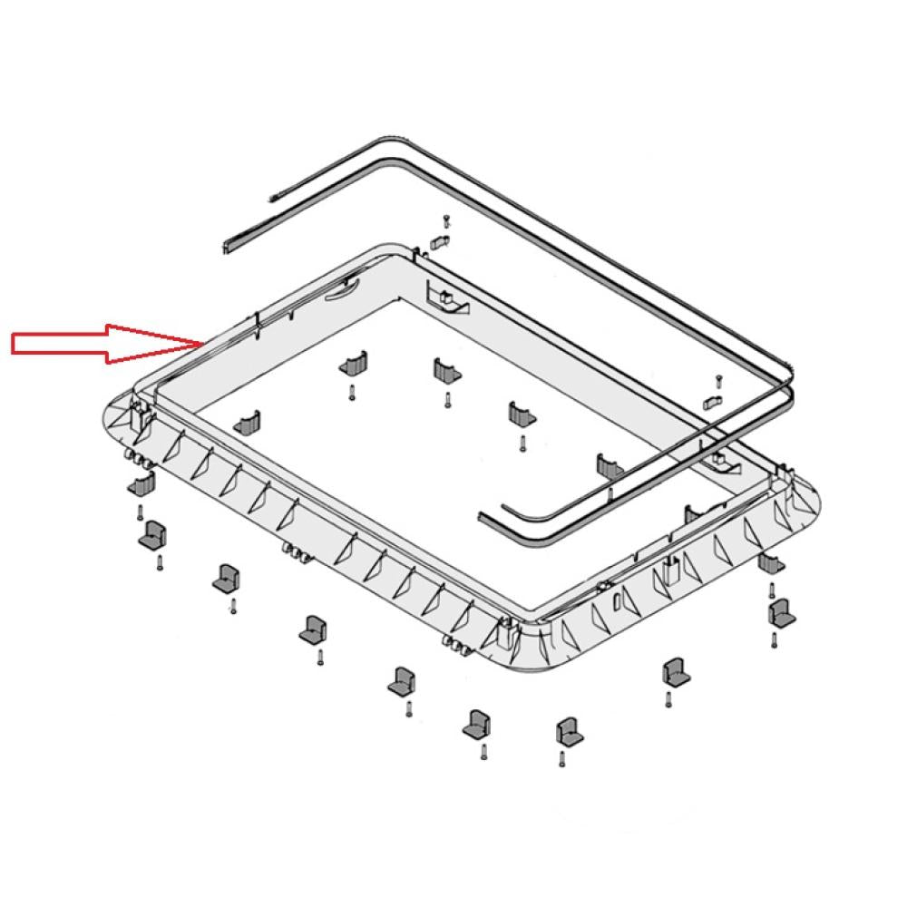 Dometic Heki 2 Buitenkader Crème
