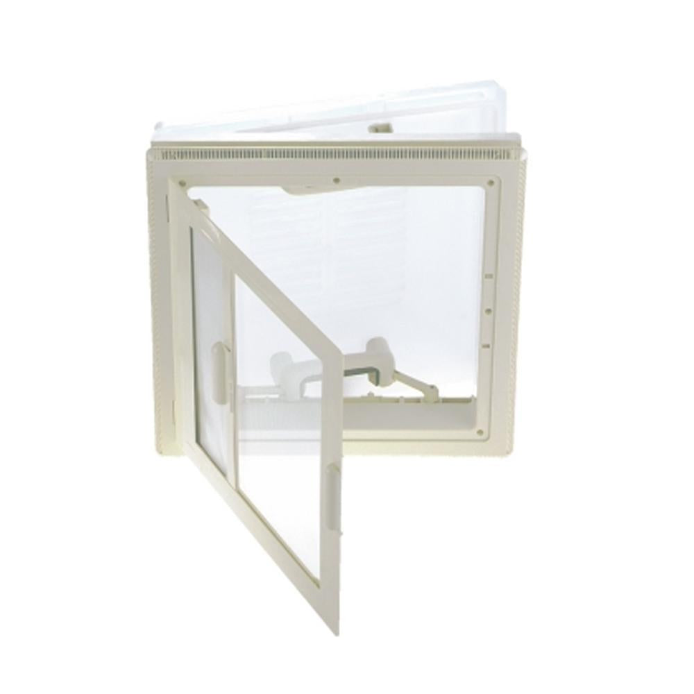 MPK Dakluik 40x40cm Wit Kader+Vliegenhor