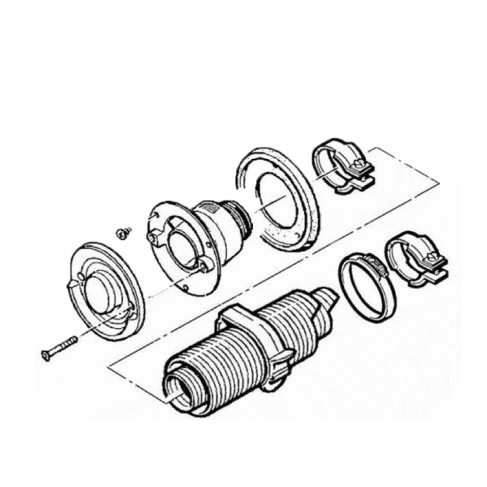 Truma Wandschoorsteenset EW24 Crèmewit