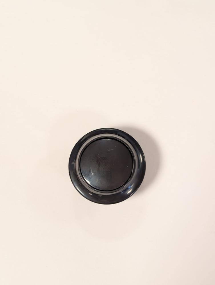 Knop+Ring Pushlock Zwart
