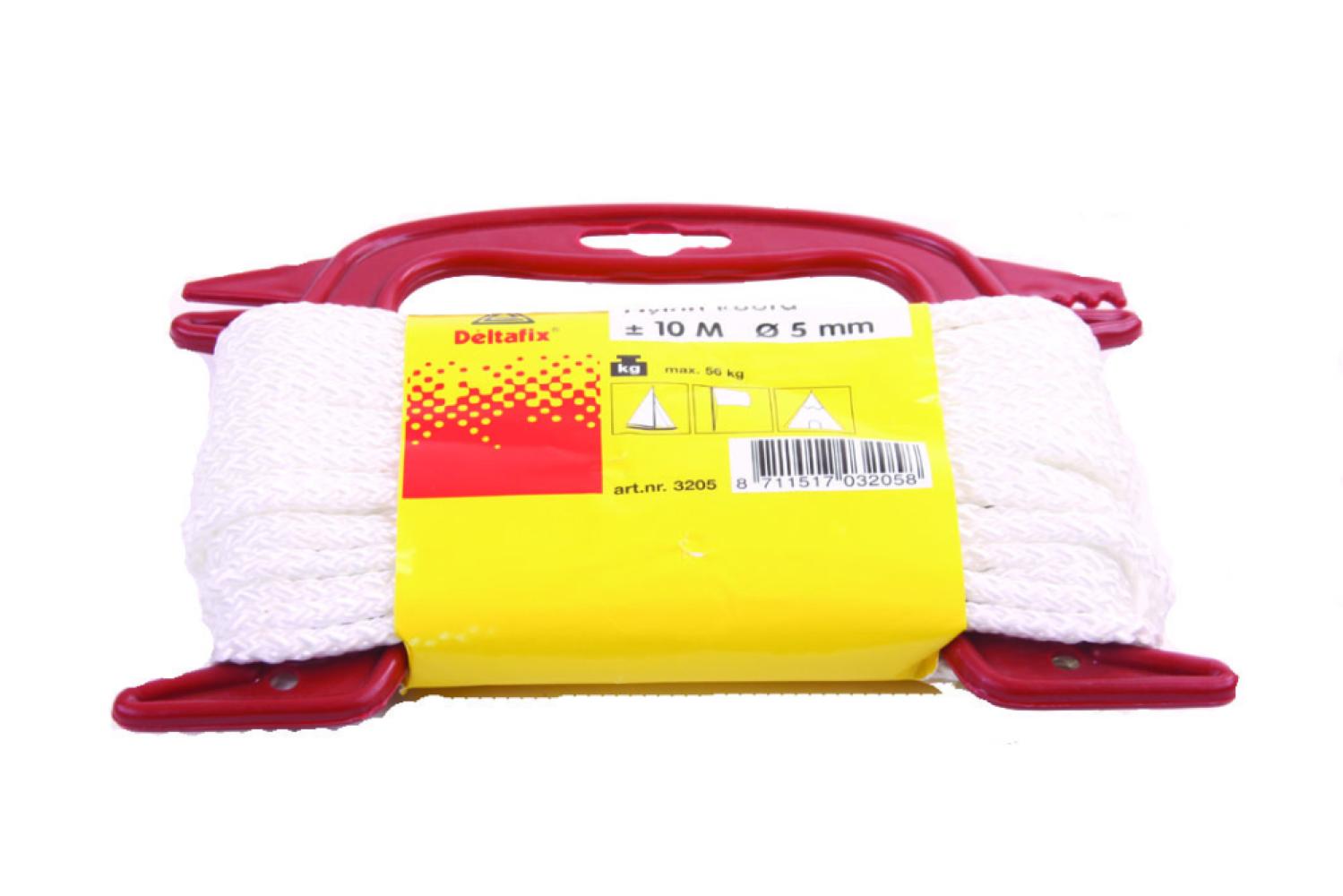Deltafix Nylon haspel 10m Wit