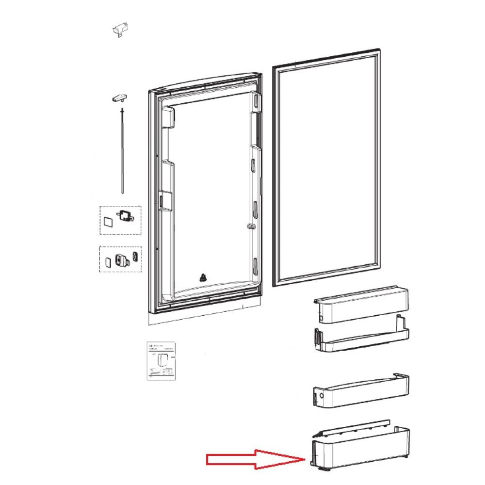Dometic RM8400 Deurvak Onder