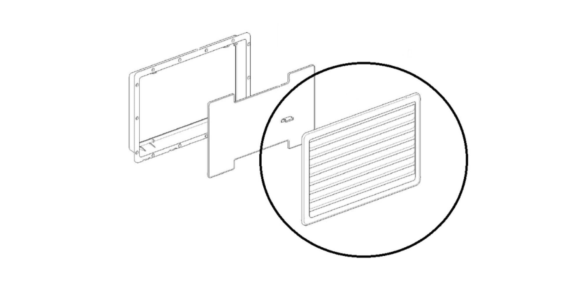 Thetford Buitenrooster N3140 257x432mm