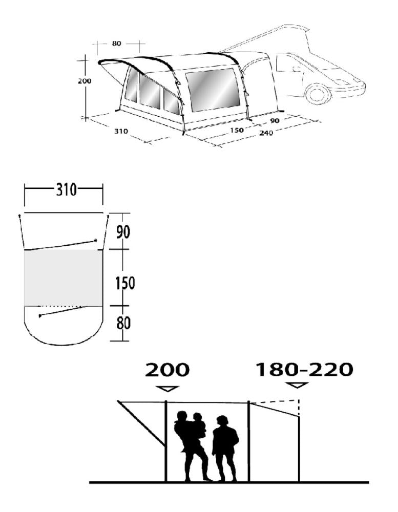 Outwell Busvoortent Darlington