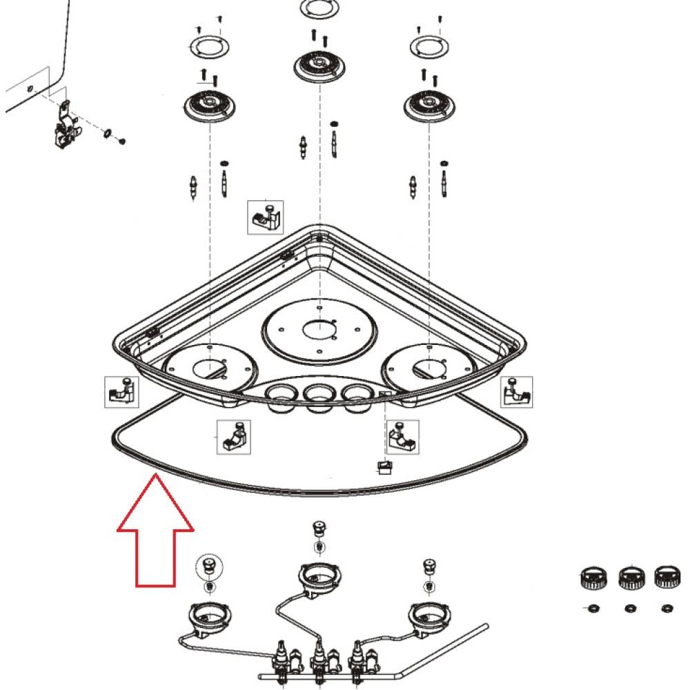 Dometic PICE08 Profielafdichting Zwart