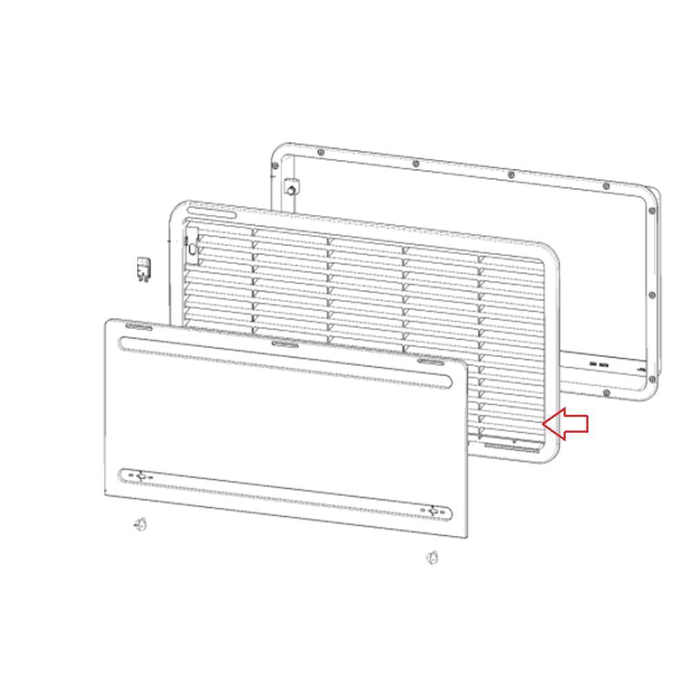 Dometic Rooster Wit 277x518mm LS300