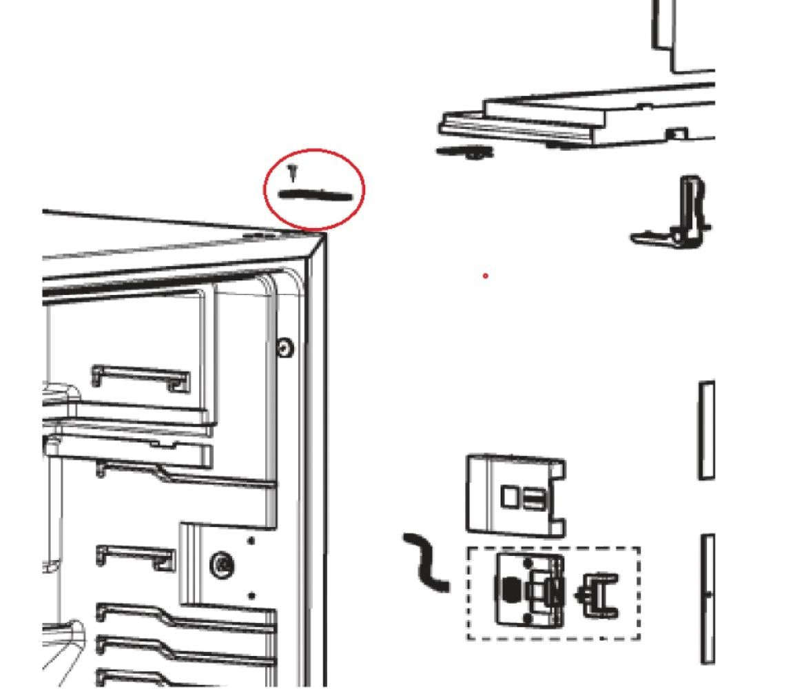 Dometic RM6270 Scharnier Boven Rechts