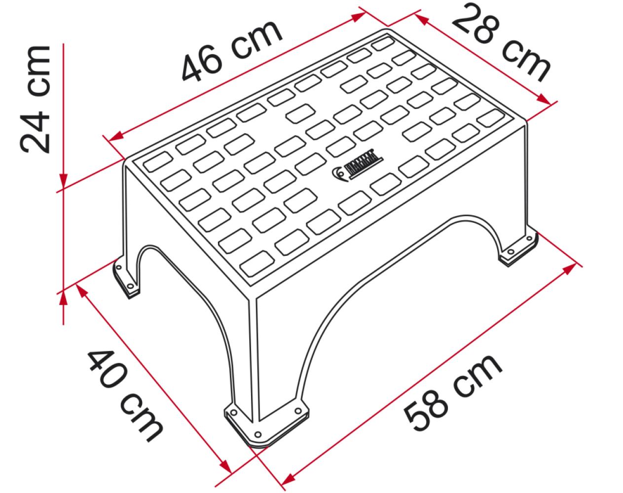 Fiamma Opstap Step Magnum Grijs