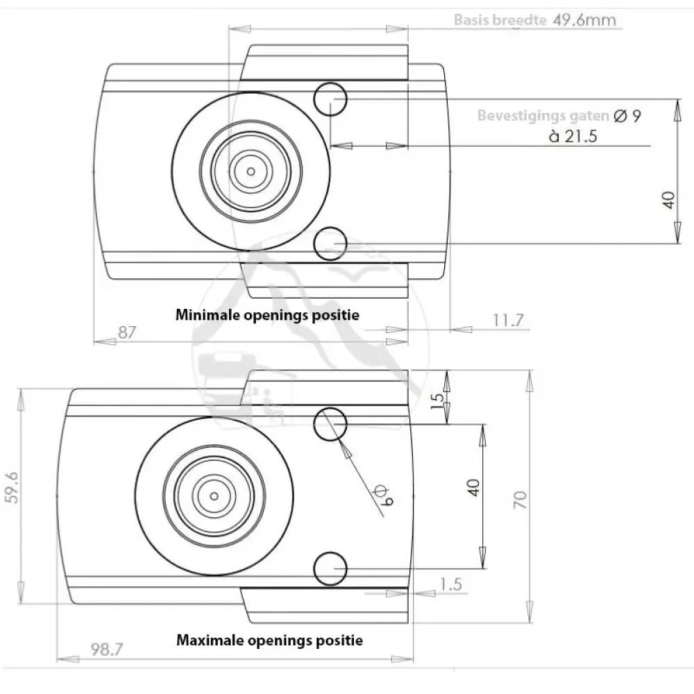 IMC Slotenset 1x Binnendeurslot en 2x Garageluikslot