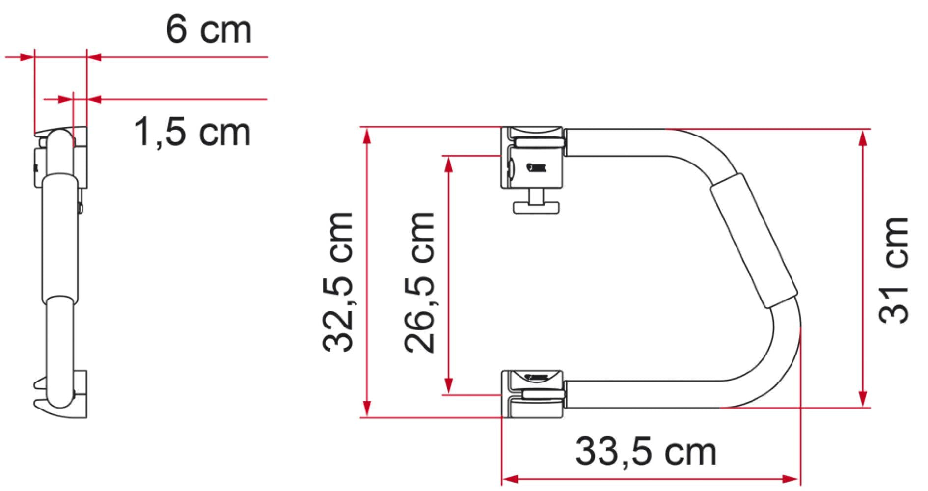 Fiamma Instapbeugel Security 31