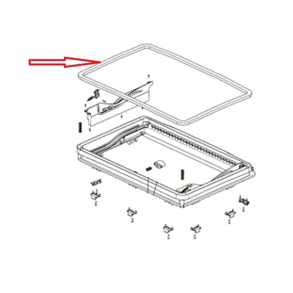Dometic Midi Heki Afdichtrubber 2,3 mtr