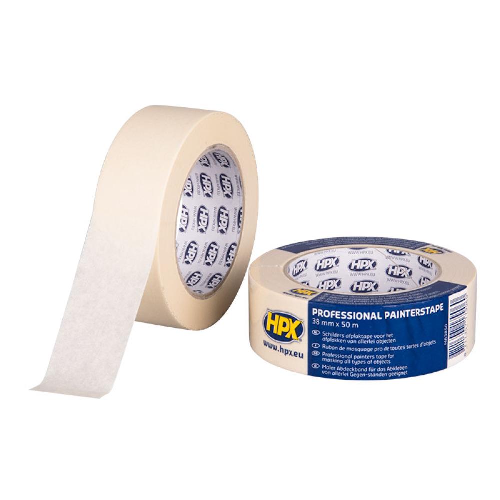HPX Masking Tape 100°C 50mtrx38mm Crèmewit