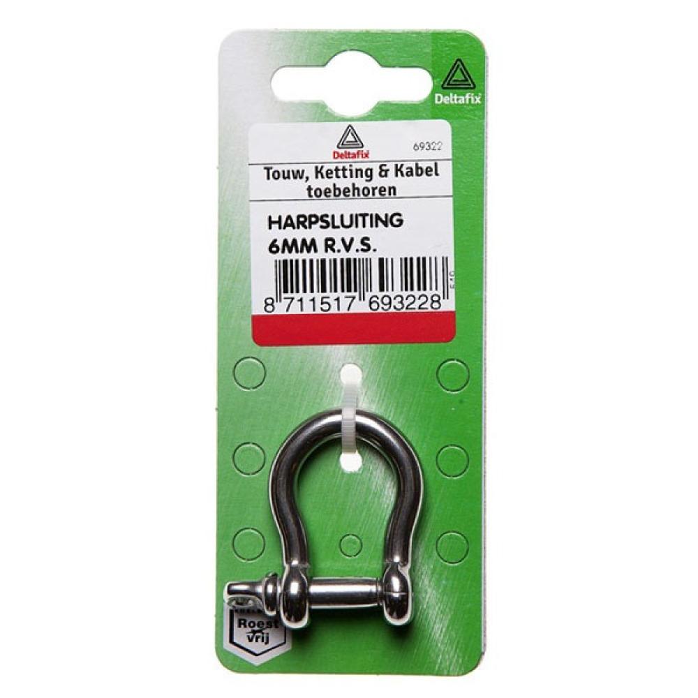 Deltafix Harpsluiting RVS 6mm 1st