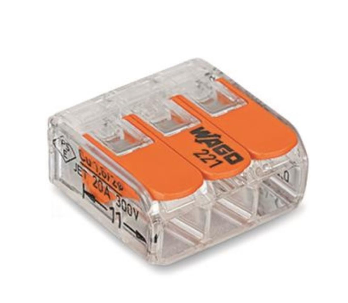 Wago 221 Lasklem 3-Weg