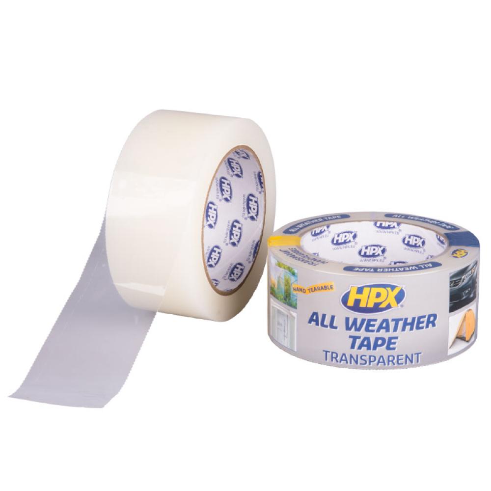 HPX All Weather Tape Transparant 25mtr