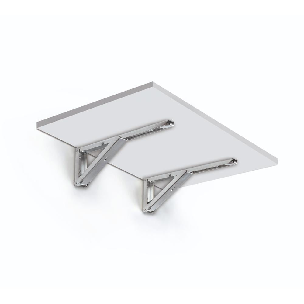 Keukenbladhouder Aluminium 2st.