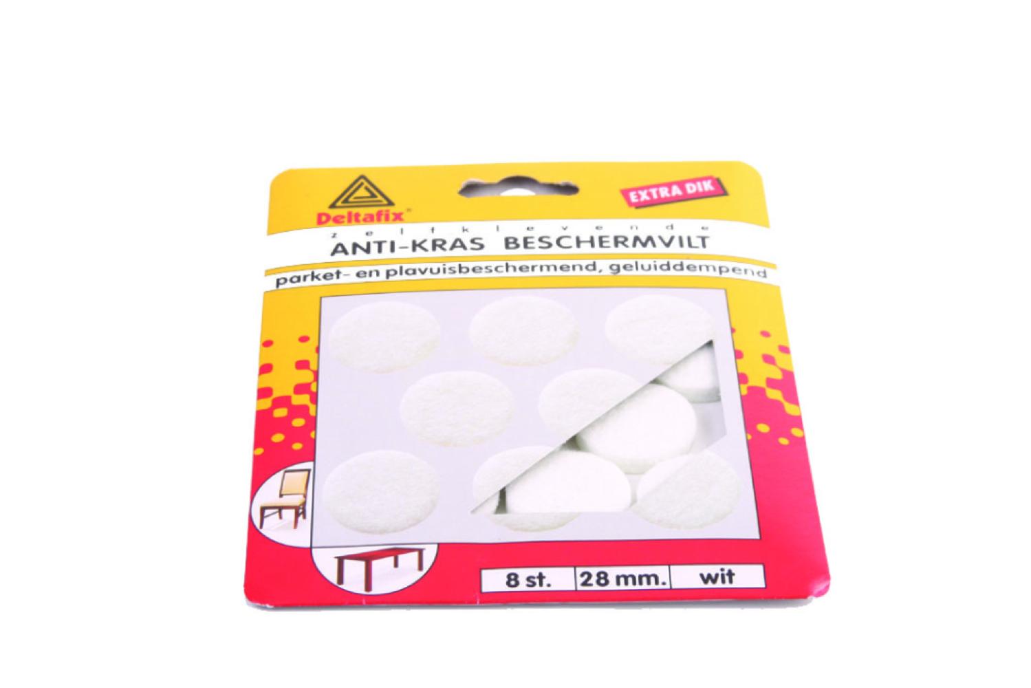 Deltafix Anti-Krasvilt Ã¸28mm Wit 8st