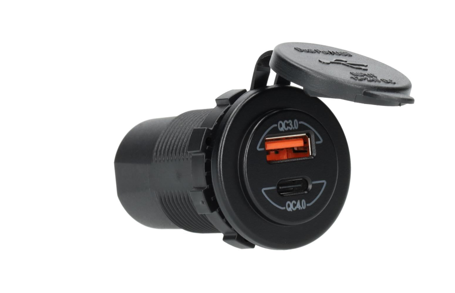 Power Line Contactdoos USB-A QC3.0 + USB-C QC4.0 Lader