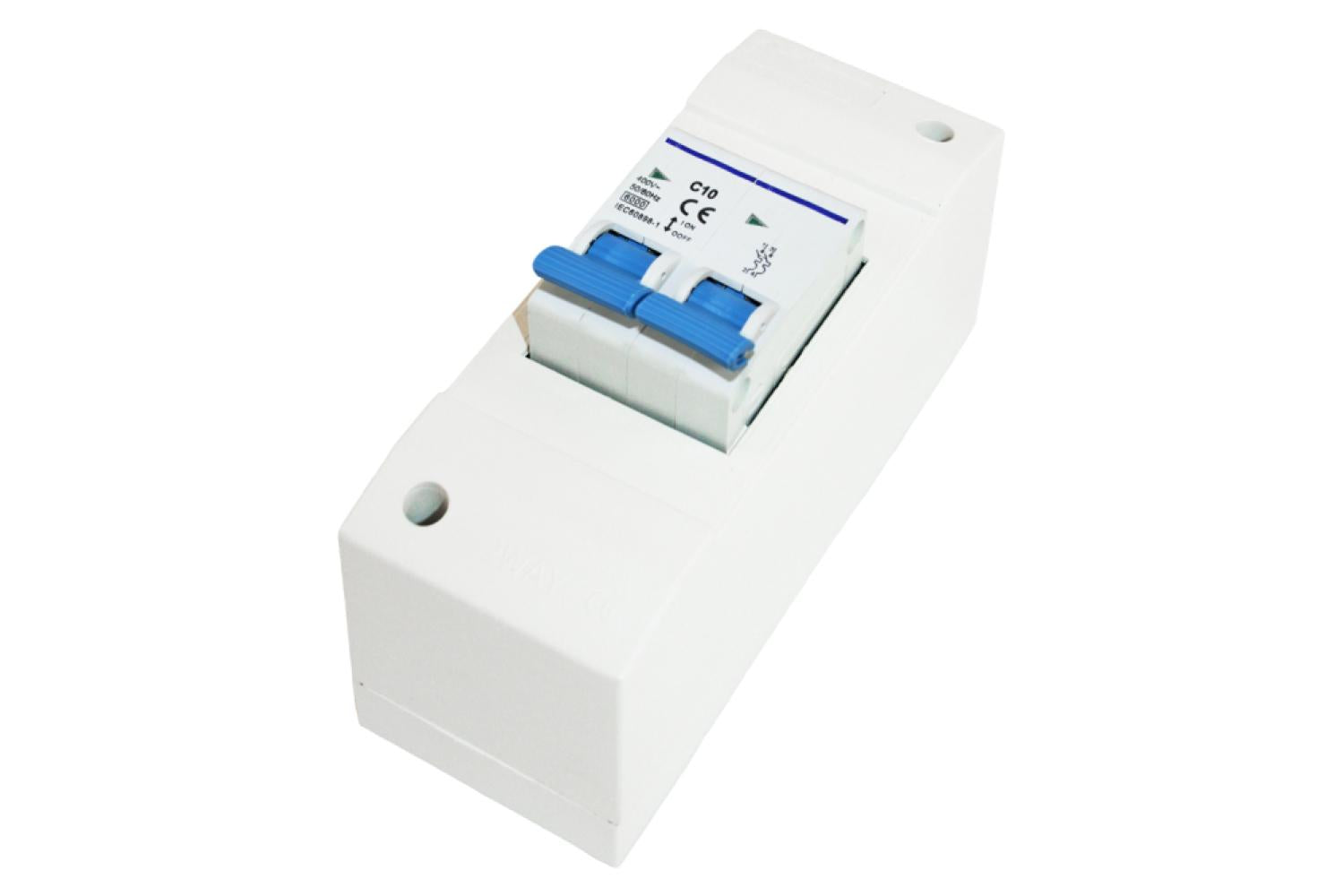 Dubbelpolige Zekeringautomaat 2-Modules B10A