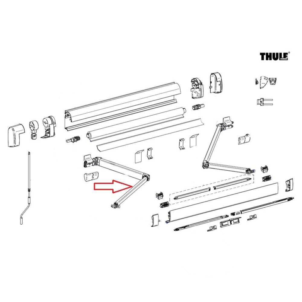 Thule LH Spring Arm Compleet 5200 2.60mtr