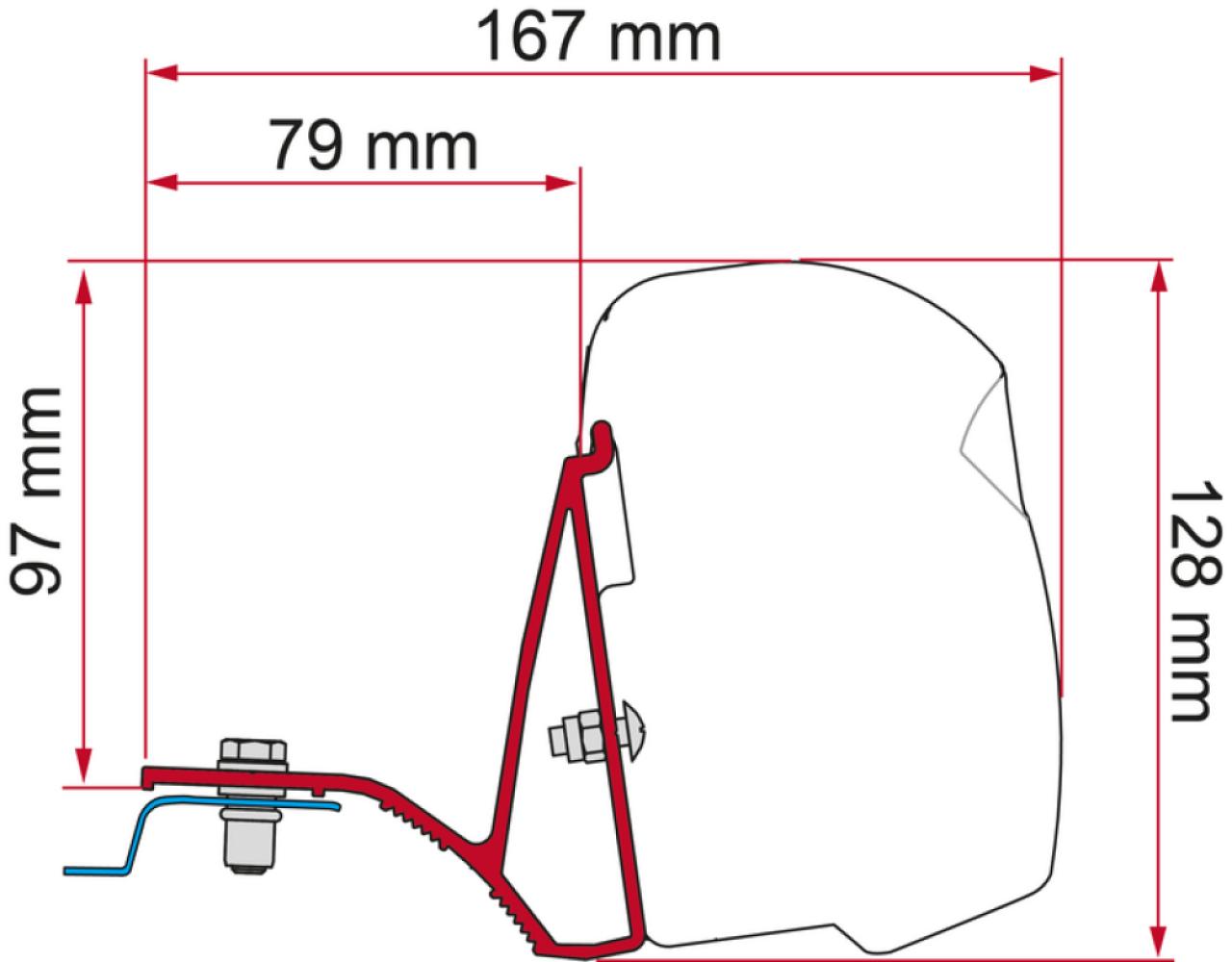 Fiamma Kit Trafic/ Vivaro /Telento >15 Deep Black