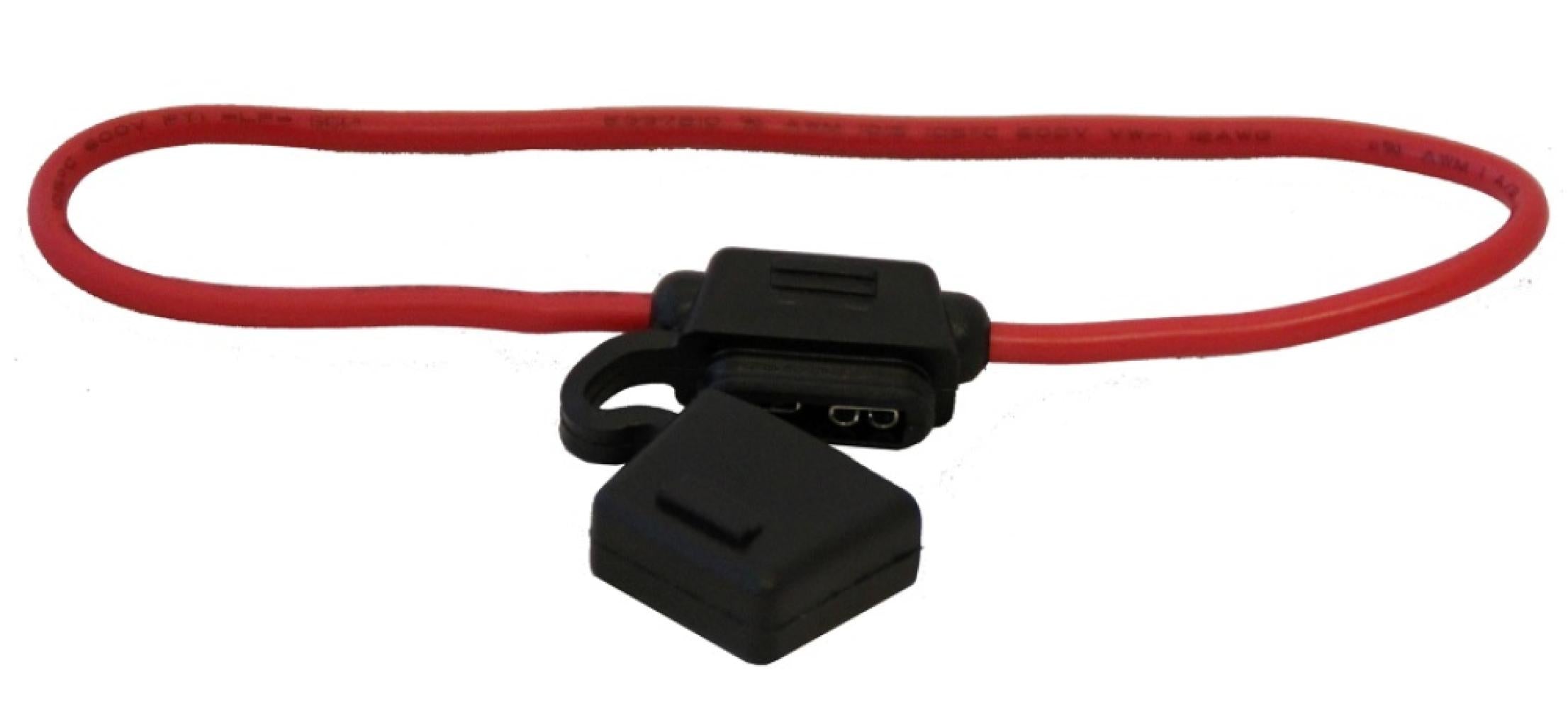 Steekzekeringhouder met kabel 0.50mmÂ²
