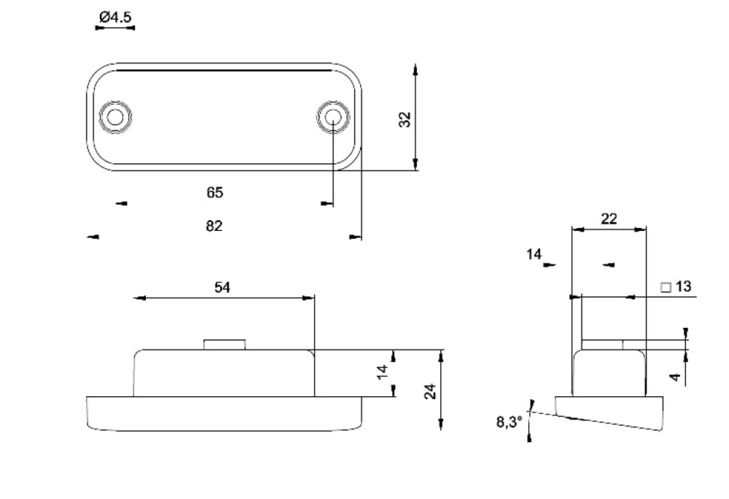Jokon Kentekenverlichting K580B LED Inbouw