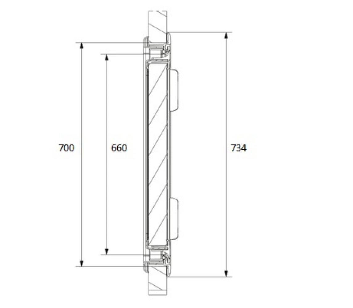 Dometic Serviceluik SK4 70x40.5cm Wit