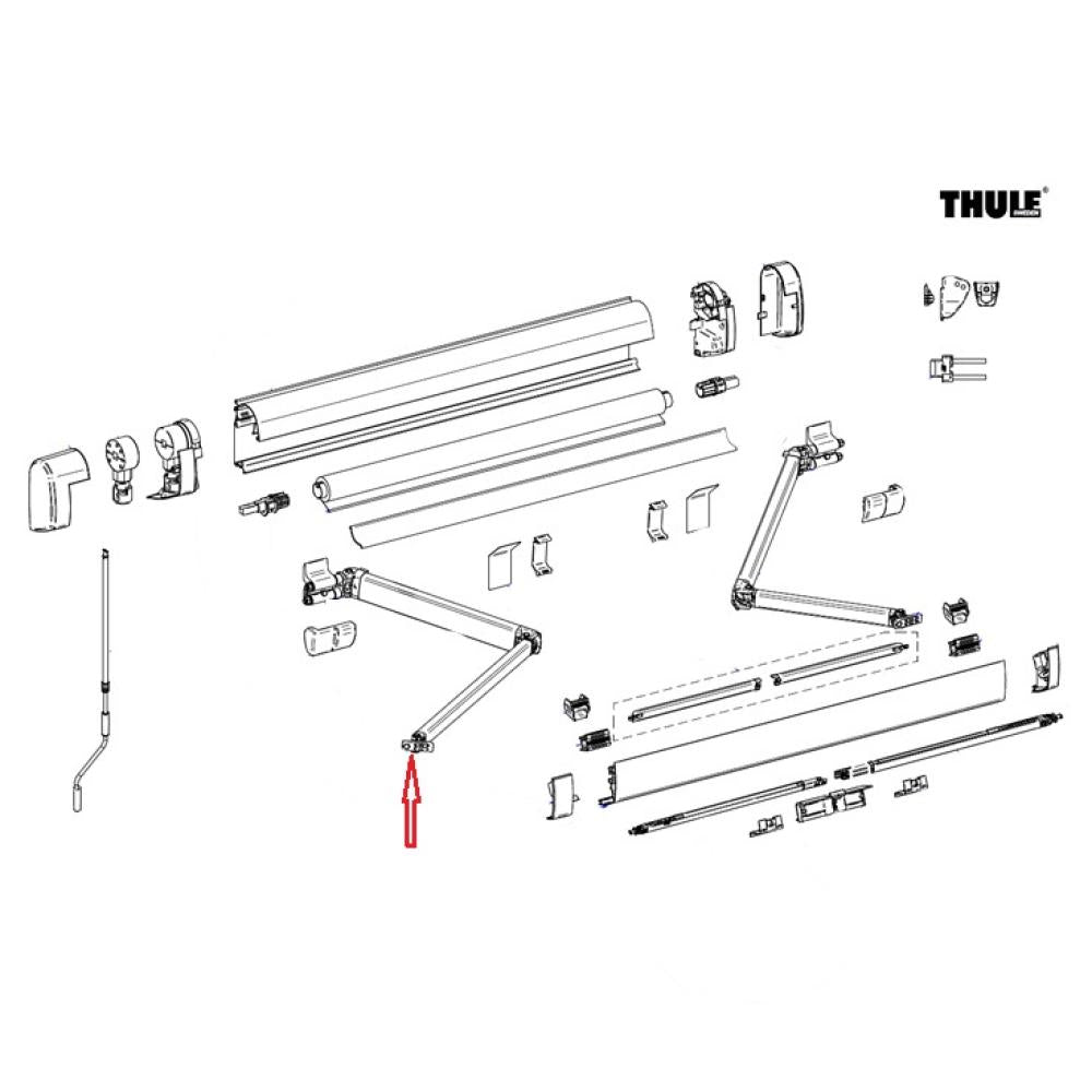 Thule Connection Lead Rail LH+RH 5200