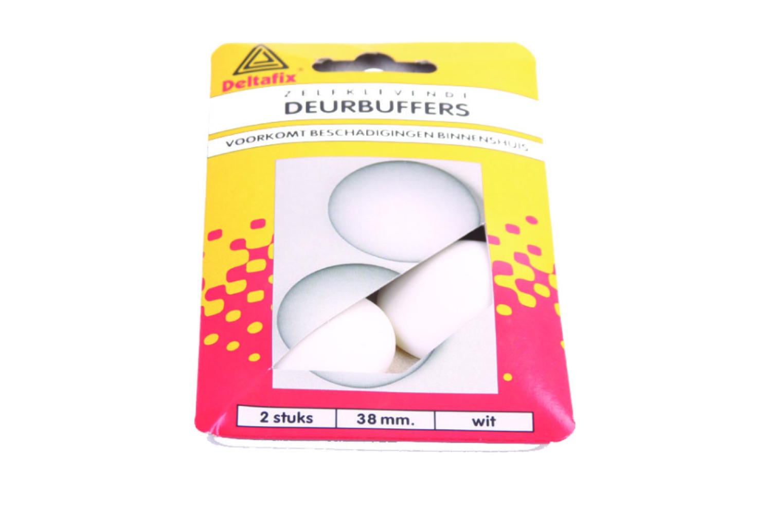 Deltafix Deurbuffers Ã¸38mm Wit 2st