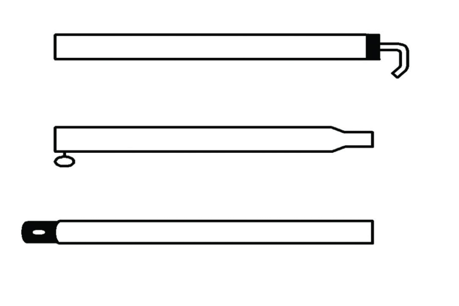 Campking Luifelnokstok 22/19mm 180-250cm Premium